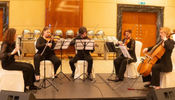 Гнесинцы выступили на приеме в честь 80-летия со дня установления взаимоотношений между Россией и Доминиканой!